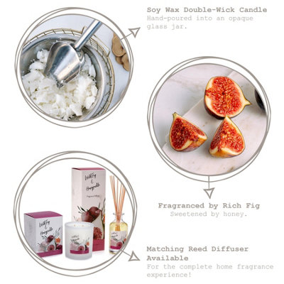 Bramble Bay - Bath & Body Soy Wax Scented Candle - 300g - Wild Fig & Honeysuckle