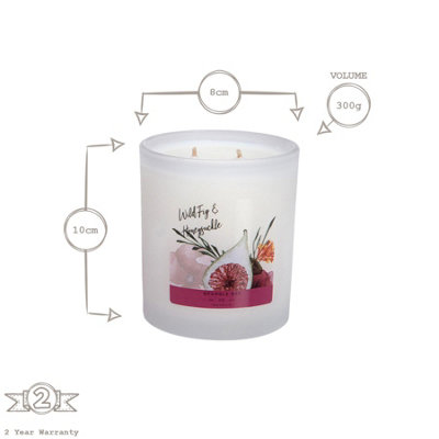 Bramble Bay - Bath & Body Soy Wax Scented Candle - 300g - Wild Fig & Honeysuckle - 3