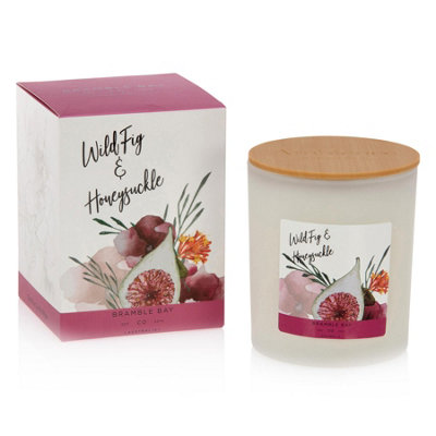Bramble Bay - Bath & Body Soy Wax Scented Candle - 300g - Wild Fig & Honeysuckle - 6