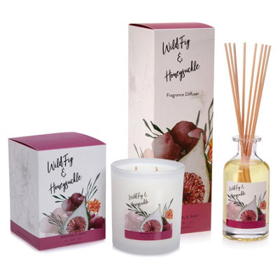 Bramble Bay - Bath & Body Soy Wax Scented Candle - 300g - Wild Fig & Honeysuckle - 7