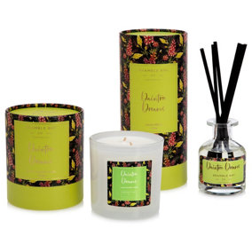 Bramble Bay - Botanical Scented Candle & Diffuser Set - 400g/150ml - Daintree Dreams - 2pc