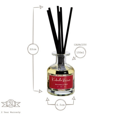 Bramble Bay - Botanical Scented Candle & Diffuser Set - 400g/150ml - Kakadu Rains - 2pc - 6