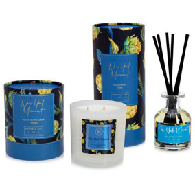 Bramble Bay - Botanical Scented Candle & Diffuser Set - 400g/150ml - New York Moment - 2pc