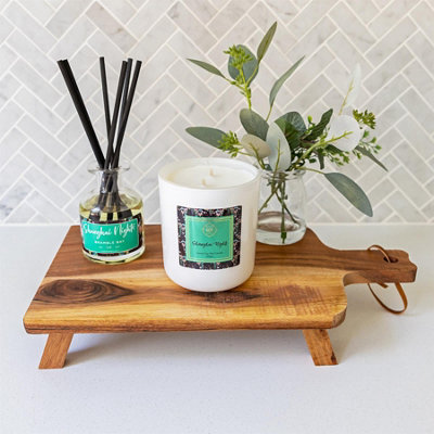 Bramble Bay - Botanical Scented Votive Candle & Diffuser Set - 185g/150ml - Shanghai Nights - 2pc - 4