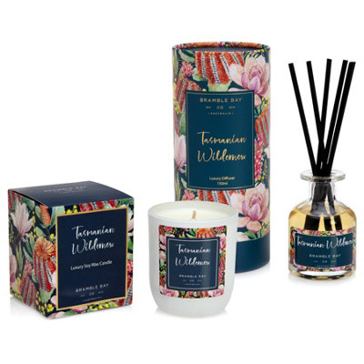 Bramble Bay - Botanical Scented Votive Candle & Diffuser Set - 185g ...