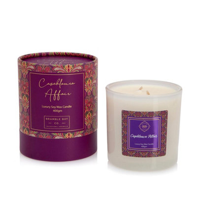 Bramble Bay - Botanical Soy Wax Scented Candle - 400g - Casablanca Affair