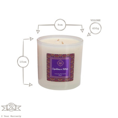 Bramble Bay - Botanical Soy Wax Scented Candle - 400g - Casablanca Affair - 3