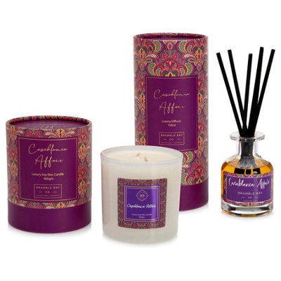 Bramble Bay - Botanical Soy Wax Scented Candle - 400g - Casablanca Affair - 6