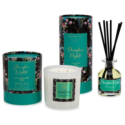 Bramble Bay - Botanical Soy Wax Scented Candle - 400g - Shanghai Nights - 6