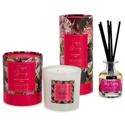Bramble Bay - Botanical Soy Wax Scented Candle - 400g - Tokyo Spring - 6