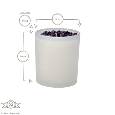 Bramble Bay - Crystal Infusions Scented Candle & Diffuser Set - 300g/150ml - Rainbow Flourite - 2pc - 6