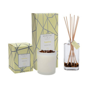 Bramble Bay - Crystal Infusions Scented Candle & Diffuser Set - 300g/150ml - Tiger Eye - 2pc