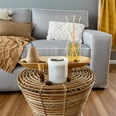 Bramble Bay - Crystal Infusions Scented Candle & Diffuser Set - 300g/150ml - Tiger Eye - 2pc - 4