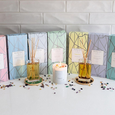 Bramble Bay - Crystal Infusions Soy Wax Scented Candle - 300g - Amethyst - 5