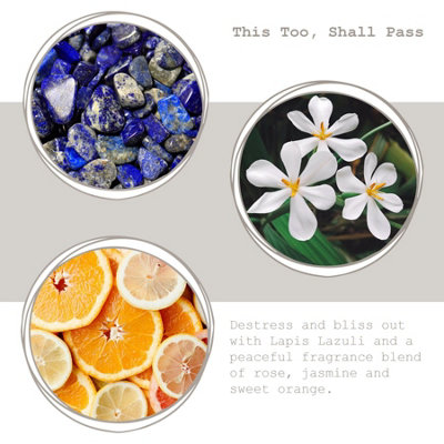 Bramble Bay - Crystal Infusions Soy Wax Scented Candle - 300g - Lapis Lazuli - 3