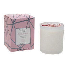 Bramble Bay - Crystal Infusions Soy Wax Scented Candle - 300g - Rose Quartz