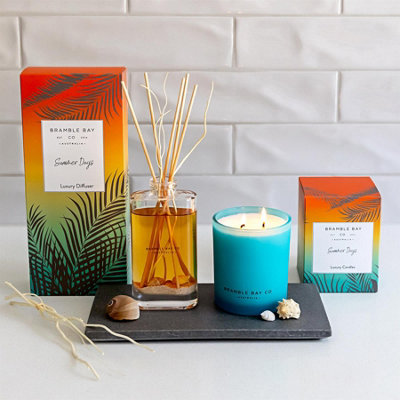 Bramble Bay - Oceania Scented Candle & Diffuser Set - 300g/150ml - Summer Days - 2pc - 7