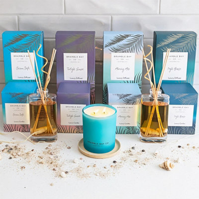 Bramble Bay - Oceania Scented Candle & Diffuser Set - 300g/150ml - Summer Days - 2pc - 5