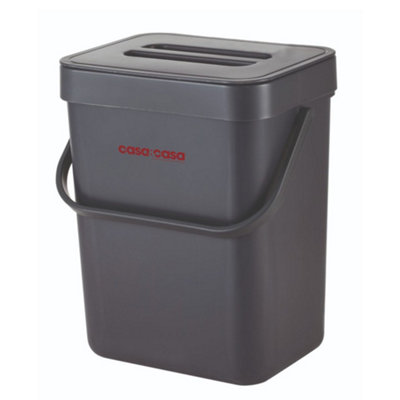 Brampton Sturdy Recycle Bin 5L Slate DIY at B&Q