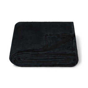 Brand Lab Fleece Blanket Black (One Size)