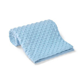 Brand Lab Minky Embossed Blanket Light Blue (One Size)