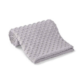 Brand Lab Minky Embossed Blanket Silver Grey (One Size)