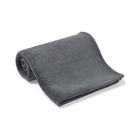 Brand Lab Pet Teddy Fleece Blanket Charcoal (100cm x 80cm)