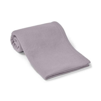 Brand Lab Plain Polar Fleece Dog Blanket Silver Grey (150cm x 100cm)