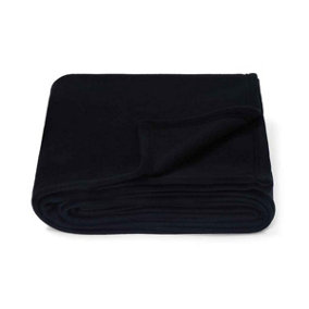 Brand Lab Polar Fleece Blanket Black (One Size)