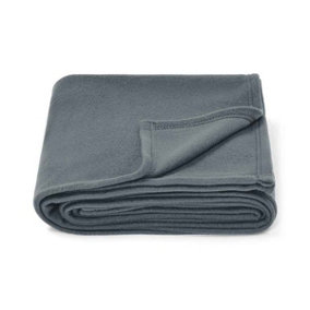 Brand Lab Polar Fleece Blanket Charcoal (One Size)