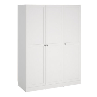 Brande Wardrobe with 3 Frame Doors in White