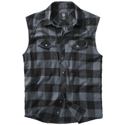brandit-checkshirt-sleeveless-black-grey-size-xxxxxx-large