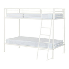 Brandon 3 Feet Bunk Bed - L128 x W197 x H160 cm - White