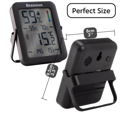 Brannan Indoor Max Min Thermometer and Hygrometer - Accurate Room ...