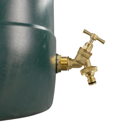 brass 1/2" water butt adaptor (requires a 26mm hole) - 3