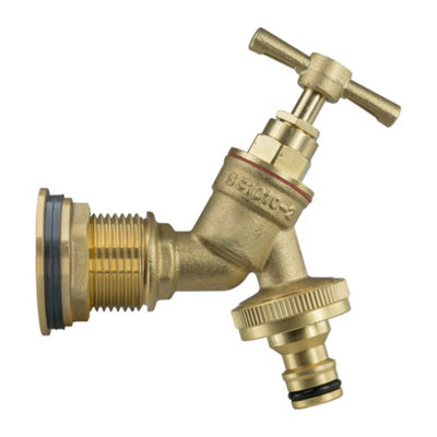 brass 1/2" water butt adaptor (requires a 26mm hole) - 4
