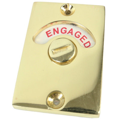 Brass Bathroom Indicator Bolt Vacant/Engaged Lock