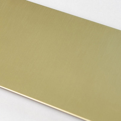 BRASS BEE Satin Brass Switches and Sockets - B Series Blank Plate 3X6