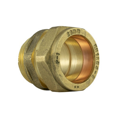 Brass Compression Straight Fitting 28mm x 1