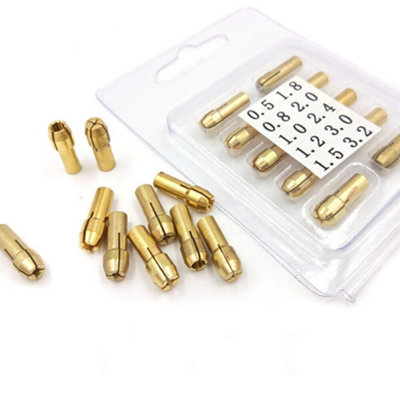 Utoolmart 5-Piece Brass Collet Bits 1.8mm For Dremel Rotary Tools - Micro Drill Chuck Accessories