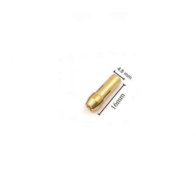 0.5-3.2mm Brass Drill Chuck Collet Bit For Dremel Rotary Tools Adapter 4.2/4.8mm | UK