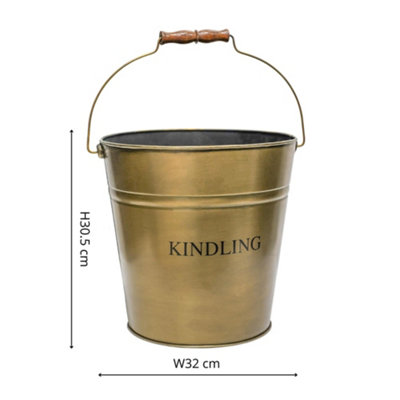 Brass Kindling Bucket Diam 30cm Price Comparisons | Compare The Build