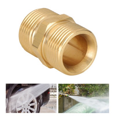 Brass M22 Male Thread Adapter for High Pressure Sprayers-14mm Hose Connector Coupler