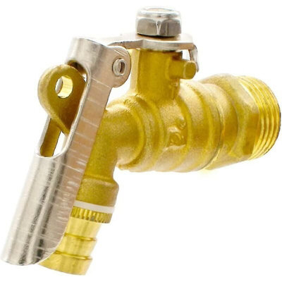 Brass outdoor faucet, 3/4 ual nozzle valve, frame with lock, lockable ...
