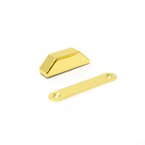 Brass Plated Magnetic Catch for Providing Secure Closure and Easy Opening of Cupboard and Wardrobe Doors
