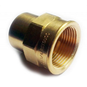 Brass Plumbing Fittings For Solder With Copper Pipes 22mm X 3/4inch Inch Female Bsp