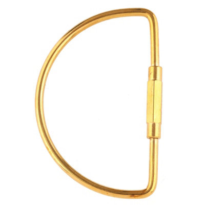 Brass Semicircle Screw Lock Carabiner Clip Hook Keychain for DIY Gifts