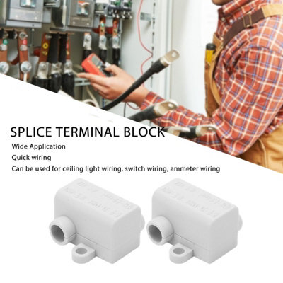 Brass Splitter Wire Connector: 1 Input,3 Outputs,Quick Wiring Terminal Block for Ceiling Lamps,60A 400V,Pack of 10