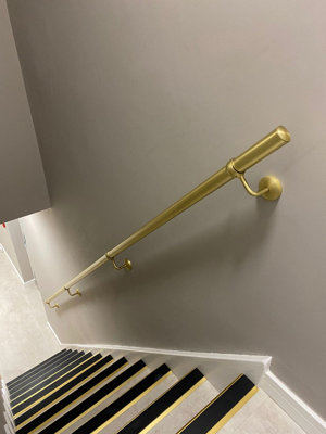 Brass Stair Handrail Kit - 3.6m X 40mm