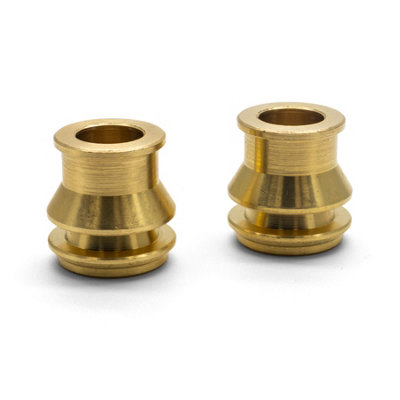 Brass TRV Radiator Reducer Compression Valve - 15mm to 10mm - Pack of 2